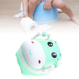 Olita Pentru Copii, +1An, Portabila, Design Vacuta Cu Capac, Model Prietenos, Non-Toxic, Cu Manere, Compartiment Detasabil, Perie Inclusa, Usor De Curatat - vivimall.ro