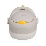 Olita Pentru Copii, 3 In 1, Detasabila, Inaltator, Reductor Wc, Cu Capac, 100 De Saci De Unica Folosinta, Gri - vivimall.ro