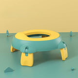 Olita Portabila,Vivimall, pentru Calatorii, Confectionata din Spuma PU, 1-6 ani, 34x32x17 cm, Verde/Galben - vivimall.ro