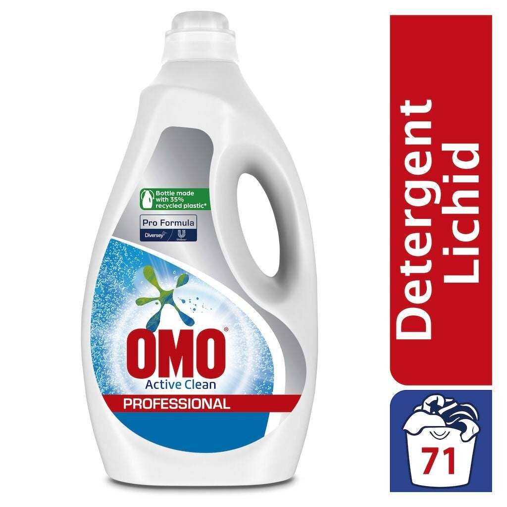 OMO Professional Active Clean – Detergent Lichid Rufe, 5 L - vivimall.ro