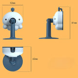 Opritor de Usa, Vivimall, din Silicon, cu Prindere de Podea, Anti-Coliziune, 5.5 x 5.5 x 5.5cm, Albastru - vivimall.ro