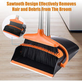 Set matura si faras cu coada, Vivimall, Pentru uz casnic, Plastic/Otel, Portocaliu/Negru, Depozitare verticala, 26x25.5x83 cm - vivimall.ro