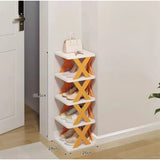 Organizator de Pantofi, Vivimall, 5 Straturi, din ABS, Suport Modular, 65.5 x 24 x 26 cm, Portocaliu - vivimall.ro