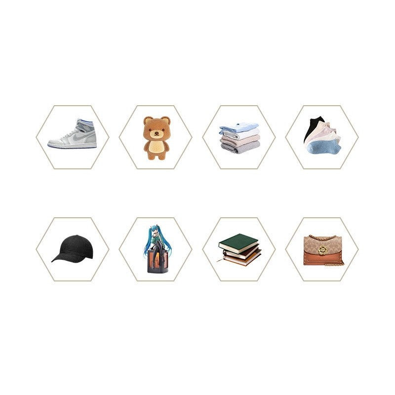 Organizator de Pantofi, Vivimall, din PP+ABS, Usa Frontala Magnetica, Rezistenta la Praf, Anti-Oxidare, Utilizare Multipla, 36 x 28 x 21 cm, Gri Transparent - vivimall.ro