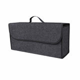 Organizator Portbagaj Auto Pliabil, Flippy, Cutie Depozitare Multifunctionala, Material Textil Non Woven, 50 x 17 x 24 cm, Gri - vivimall.ro