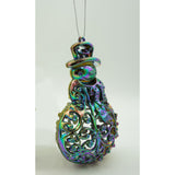 Ornament brad de Craciun, Iridescent, in forma de Om de zapada, 8 cm x 13 cm, Plastic, Vivimall - vivimall.ro