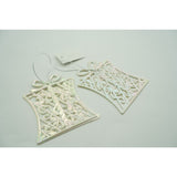 Ornament brad de Craciun, Perlat, in forma de Cadou, 9 cm x 11 cm, Plastic, Vivimall - vivimall.ro