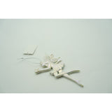 Ornament brad de Craciun, Perlat, in forma de Inger, 8 cm x 14 cm, Plastic, Vivimall - vivimall.ro