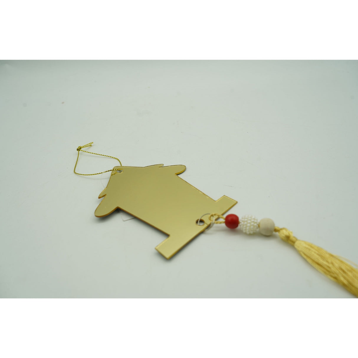 Ornament brad, Flippy, Brad, Auriu, Lucios, 8*25CM, Acril, Interior/ Exterior - vivimall.ro