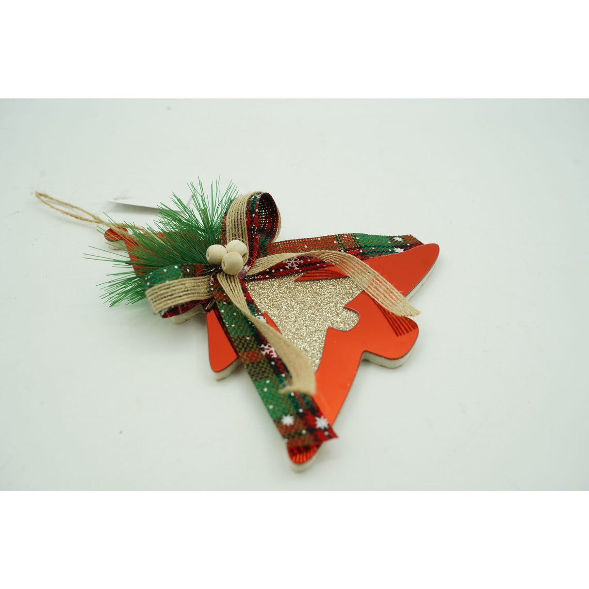 Ornament brad, Flippy, Brad, Rosu, Lucios, 14*16CM, Acril, Interior/ Exterior - vivimall.ro