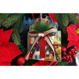 Ornament brad, Vivimall, Cadou, Argintiu, Lucios, 14*15CM, Acril, Interior/ Exterior - vivimall.ro