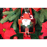 Ornament brad, Vivimall, Cadou cu clopotei, Rosu, Lucios, 15*20CM, Acril, Interior/ Exterior - vivimall.ro