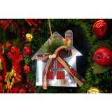 Ornament brad, Vivimall, Casa, Argintiu, Lucios, 14*17CM, Acril, Interior/ Exterior - vivimall.ro