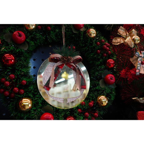 Ornament brad, Vivimall, Clopotel, Auriu, Lucios, 17*17CM, Acril, Interior/ Exterior - vivimall.ro
