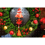 Ornament brad, Vivimall, Clopotel, Om de zapada, Rosu, Lucios, 10*28CM, Acril, Interior/ Exterior - vivimall.ro