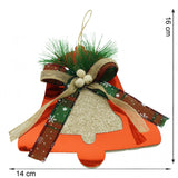 Ornament brad, Vivimall, Clopotel, Rosu, Lucios, 14*16CM, Acril, Interior/ Exterior - vivimall.ro