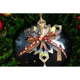 Ornament brad, Flippy, Fulg de nea, Argintiu, Lucios, 14*26CM, Acril, Interior/ Exterior - vivimall.ro