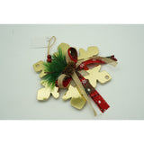 Ornament brad, Vivimall, Fulg de nea, Auriu, Lucios, 16*16CM, Acril, Interior/ Exterior - vivimall.ro