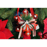 Ornament brad, Vivimall, Fulg de nea, Rosu, Lucios, 15*15CM, Acril, Interior/ Exterior - vivimall.ro
