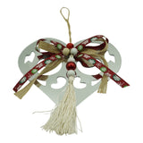 Ornament brad, Vivimall, Inima, Argintiu, Lucios, 14*26CM, Acril, Interior/ Exterior - vivimall.ro