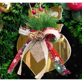 Ornament brad, Vivimall, Inima, Auriu, Lucios, 15*16CM, Acril, Interior/ Exterior - vivimall.ro