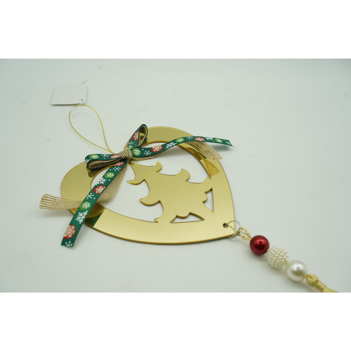 Ornament brad, Flippy, Inima, Auriu, Lucios, 15*26CM, Acril, Interior/ Exterior - vivimall.ro