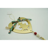 Ornament brad, Flippy, Inima, Auriu, Lucios, 15*26CM, Acril, Interior/ Exterior - vivimall.ro