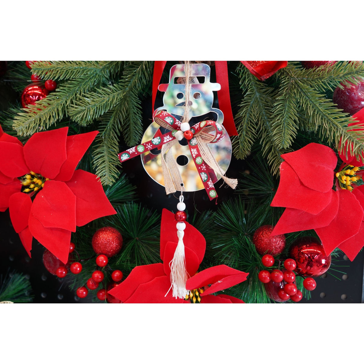 Ornament brad, Vivimall, Om de zapada, Argintiu, Lucios, 14*26CM, Acril, Interior/ Exterior - vivimall.ro