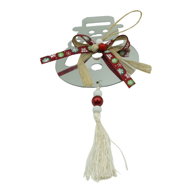 Ornament brad, Vivimall, Om de zapada, Argintiu, Lucios, 14*26CM, Acril, Interior/ Exterior - vivimall.ro