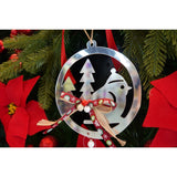 Ornament brad, Vivimall, Pasare, Argintiu, Lucios, 14*26CM, Acril, Interior/ Exterior - vivimall.ro