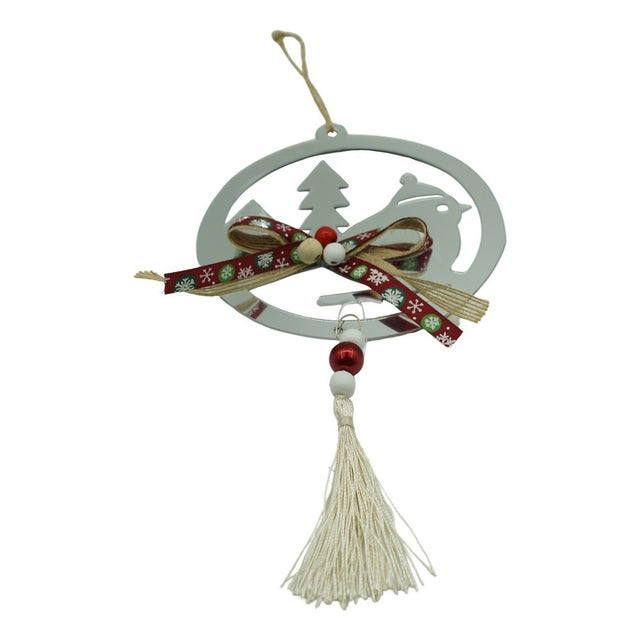 Ornament brad, Vivimall, Pasare, Argintiu, Lucios, 14*26CM, Acril, Interior/ Exterior - vivimall.ro