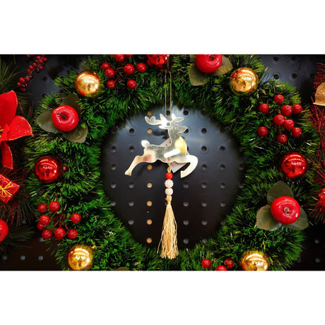 Ornament brad, Vivimall, Ren, Auriu, Lucios, 10*25CM, Acril, Interior/ Exterior - vivimall.ro