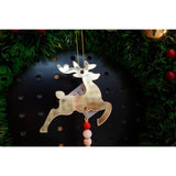 Ornament brad, Vivimall, Ren, Auriu, Lucios, 10*25CM, Acril, Interior/ Exterior - vivimall.ro