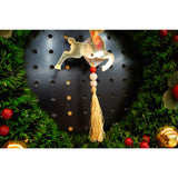 Ornament brad, Vivimall, Ren, Auriu, Lucios, 10*25CM, Acril, Interior/ Exterior - vivimall.ro