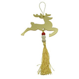 Ornament brad, Vivimall, Ren, Auriu, Lucios, 10*25CM, Acril, Interior/ Exterior - vivimall.ro