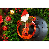 Ornament brad, Vivimall, Ren cu clopotei, Rosu, Lucios, 15*20CM, Acril, Interior/ Exterior - vivimall.ro