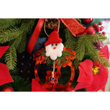 Ornament brad, Vivimall, Ren cu clopotei, Rosu, Lucios, 15*20CM, Acril, Interior/ Exterior - vivimall.ro