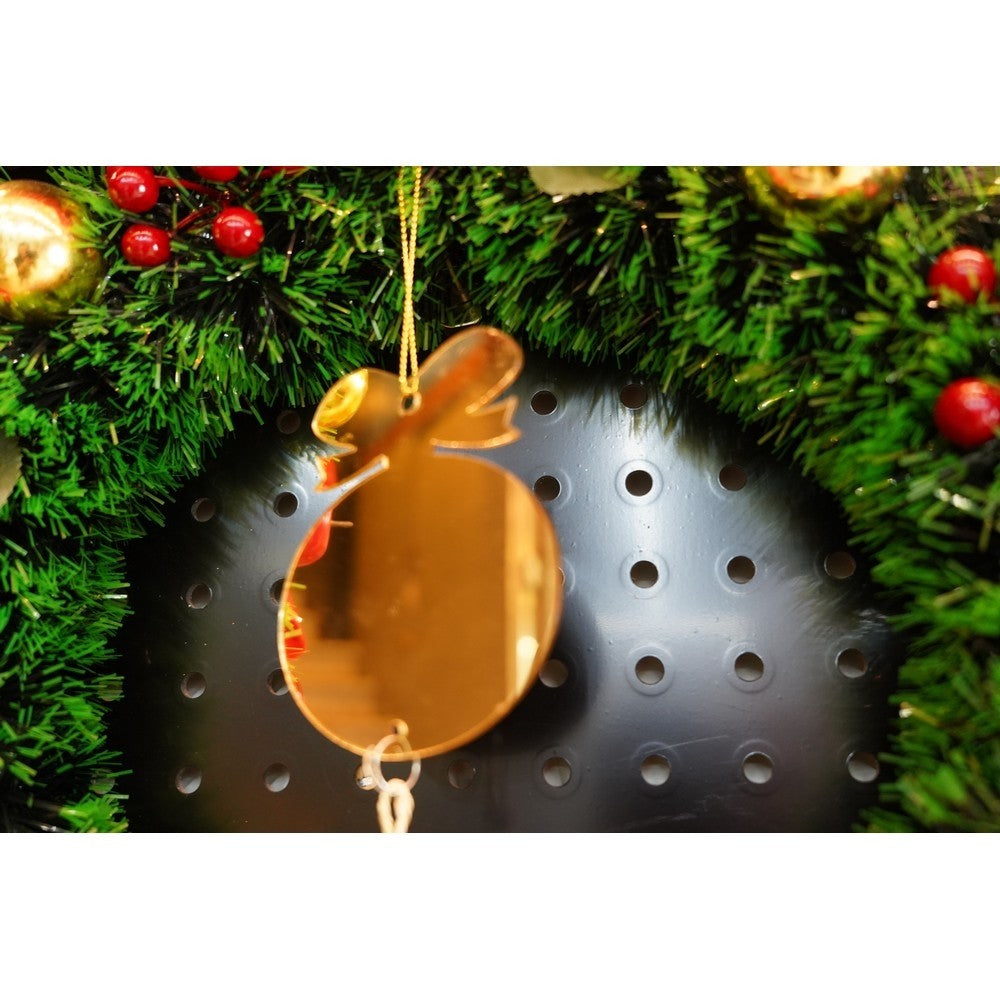 Ornament brad, Flippy, Rotund, Auriu, Lucios, 10*23CM, Acril, Interior/ Exterior - vivimall.ro