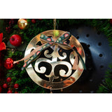 Ornament brad, Vivimall, Rotund, Auriu, Lucios, 15*26CM, Acril, Interior/ Exterior - vivimall.ro