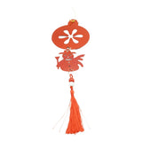 Ornament brad, Vivimall, Rotund, Om de zapada, Rosu, Lucios, 10*28CM, Acril, Interior/ Exterior - vivimall.ro