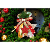 Ornament brad, Vivimall, Stea, Argintiu, Lucios, 14*17CM, Acril, Interior/ Exterior - vivimall.ro