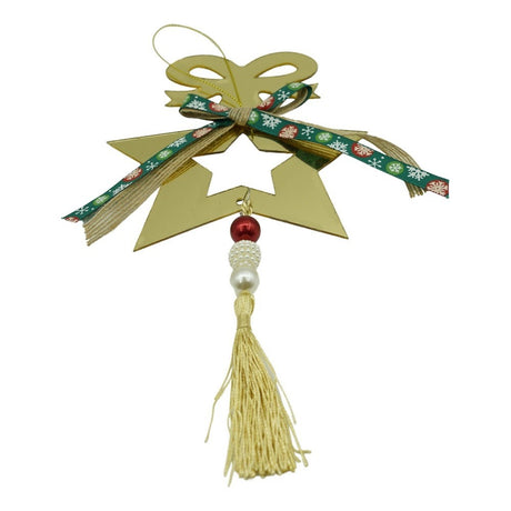 Ornament brad, Vivimall, Stea, Auriu, Lucios, 15*26CM, Acril, Interior/ Exterior - vivimall.ro