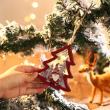 Ornament de Brad, Vivimall, cu Lumini LED, din Lemn, Figurina Elf, Model Brad, Multicolor - vivimall.ro