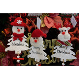 Ornament de brad mos craciun, Vivimall, alb, lemn, 20 cm - vivimall.ro