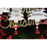 Ornament de brad mos craciun, Vivimall, alb, lemn, 20 cm - vivimall.ro