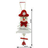 Ornament de brad om de zapada, Vivimall, alb, lemn, 20 cm - vivimall.ro