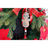 Ornament de brad om de zapada, Vivimall, multicolor, lemn, 17 cm - vivimall.ro