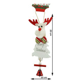 Ornament de brad ren, Vivimall, alb, lemn, 20 cm - vivimall.ro