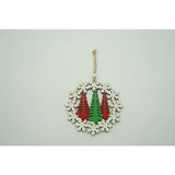 Ornament De Brad Trei Brazi, Lemn, 12 Cm