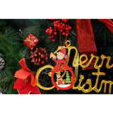 Ornament de brad ursuleti, Vivimall, multicolor, lemn, 10 cm - vivimall.ro